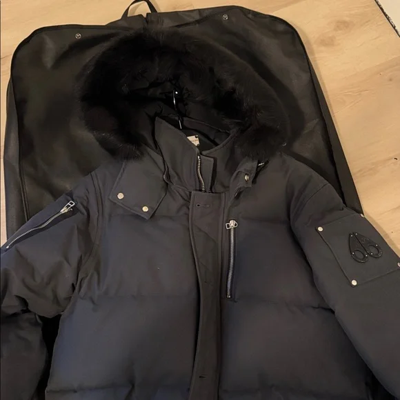 Moose Knuckles Original 3Q Fur Jacket – Size L – Granite / Black Fox Fur - Picture 5 of 16